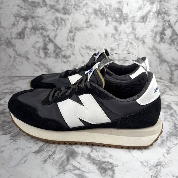 New Balance Classics 237v1 Sneakers Men Size 10 Black Magnet Gray Casual Comfort - Picture 3 of 9